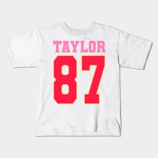 Pink Numbers Taylor 87 Kids T-Shirt